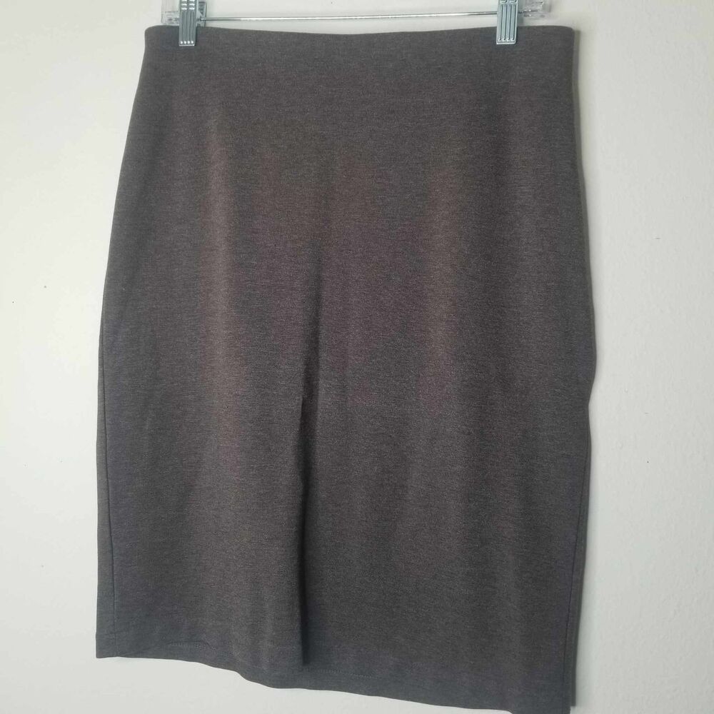 Womens Brown Philosophy Pencil Skirt with Gold Hardware Sz 10